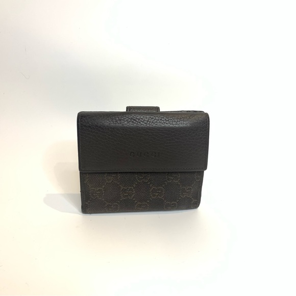 Gucci  GG Canvas Compact Wallet Brown - Picture 2 of 7